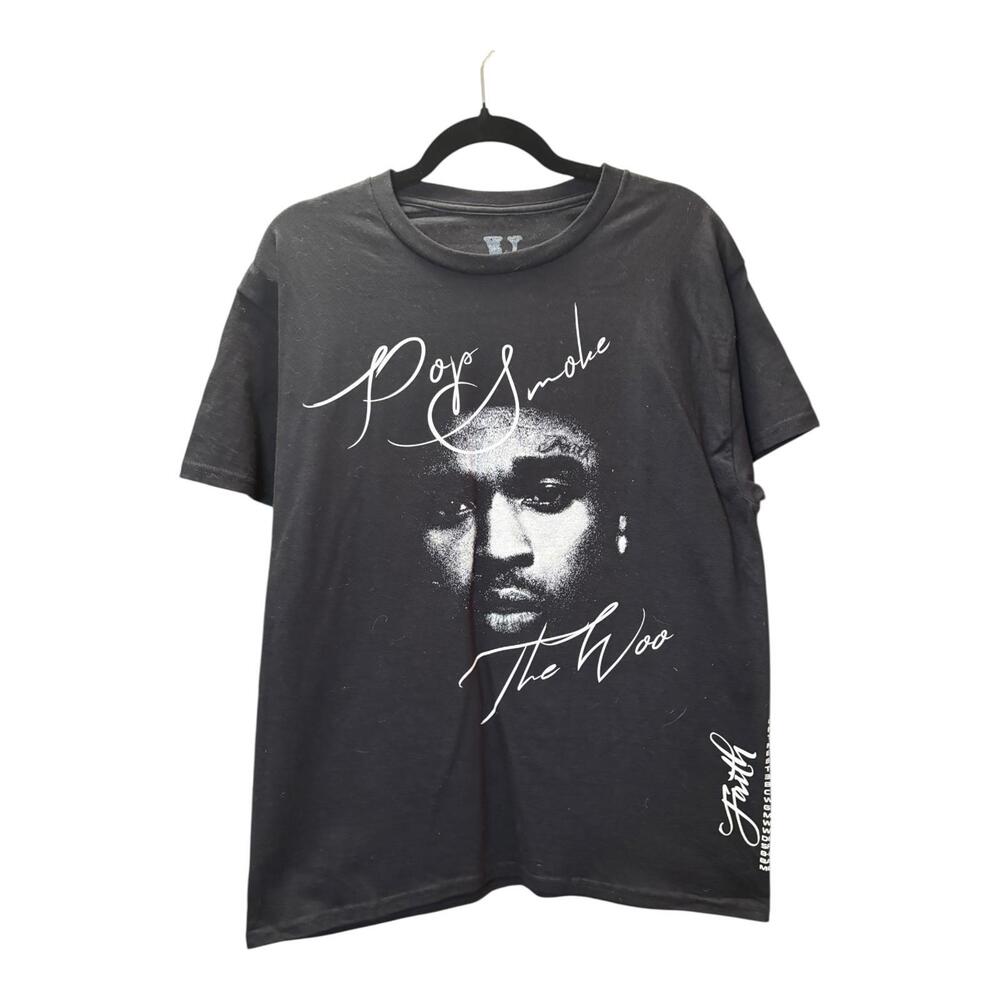 VLONE Pop Smoke Faith Graphic T-shirt Size Large
